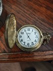 1 Silver Tone POCKET WATCH Classic Style Needs Battery AS IS — photo 4