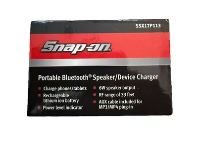 Snap-On Portable Bluetooth Speaker /Device Charger (New - In