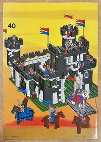 Vintage LEGO 6085 Black Monarch's Castle instruction manual only Legoland Castle