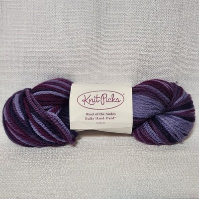 Knit Picks Yarn Skein GALAXY Peruvian Highland WOOL Bulky Hand Dyed Andes