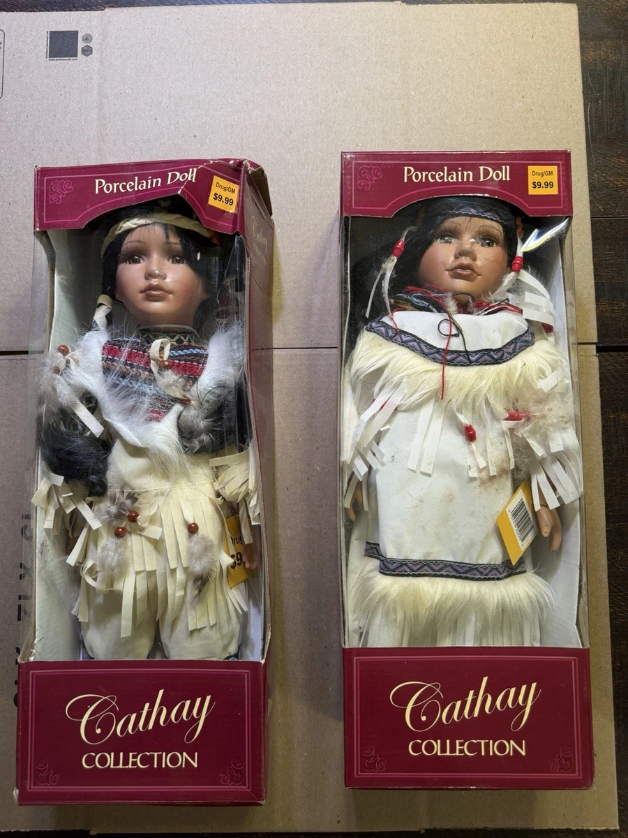 25+ Cultures & Ethnicities Porcelain Native American Dolls & Doll