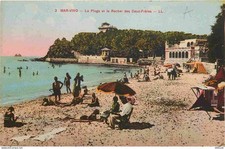 Antique Postcard - 83 - Mar Vivo - The Beach and the Rock of the Two Brothers -