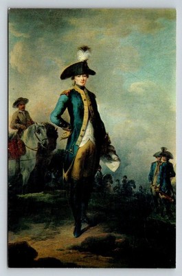 Marquis de Lafayette Continental Uniform Painting Postcard Casanova Ektachrome