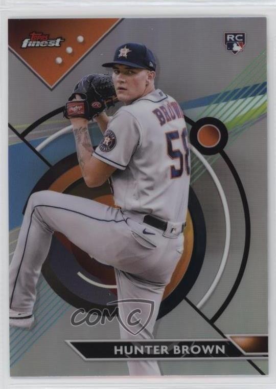2023 Topps Finest Refractor Hunter Brown #69 fm0