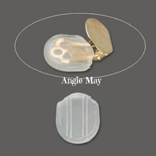 50 Soft Clear Clip Slip Earring Comfort Pads Cushion pads for clip on  Earrings