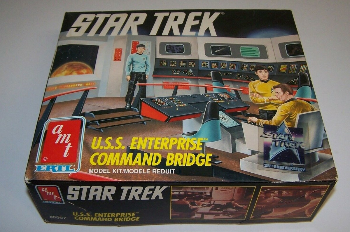 Star Trek USS Enterprise Command Bridge Model Kit AMT ERTL 1991 | eBay