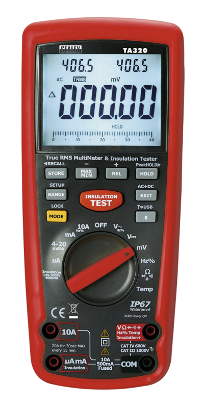 Sealey TA320 Digital Automotive Analyser Insulation Tester Hybrid Vehicle