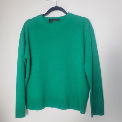 Womens 360 Cashmere Green 100% Cashmere Sweater Oversized