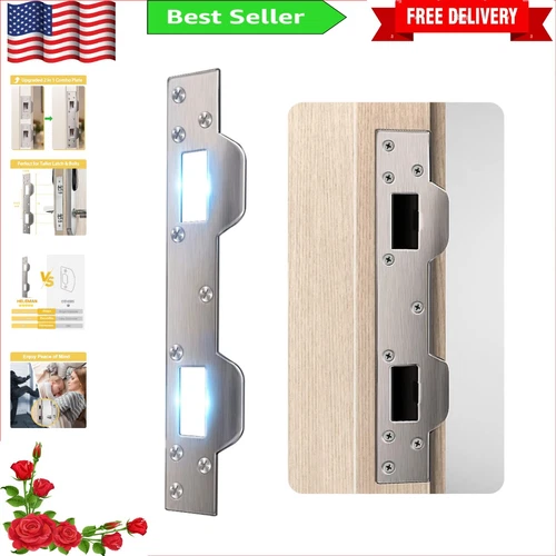 Sleek Design Door Latch Plate with Polished Finish - Modern Security Solution