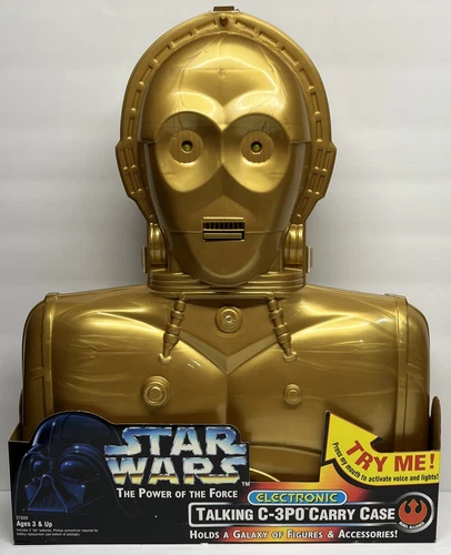 Kenner 1996 Star Wars The Power Of The Force C3PO Electronic Talking Carry Case