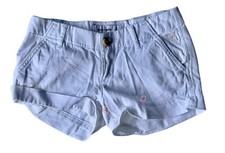 Abercrombie Kids Chino Shorts Children Girls Size 10 White Cotton Blend READ 