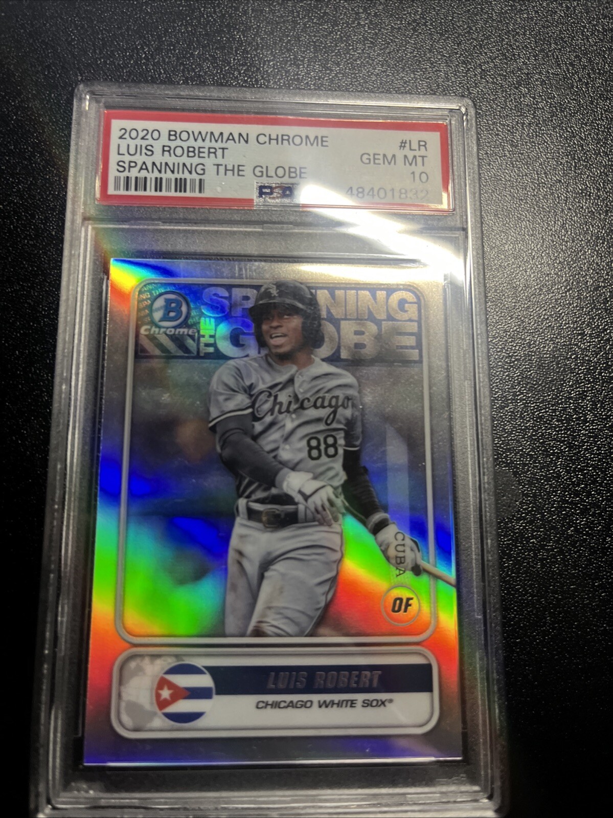 2020 Bowman Chrome Luis Robert Spanning The Globe Rookie RC #LR PSA 10 White Sox