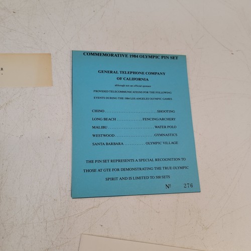 Lotto Vintage Rare Spille Telefono GTE Olimpiadi Rose Bowl 100° Commemorative - Foto 17 di 24