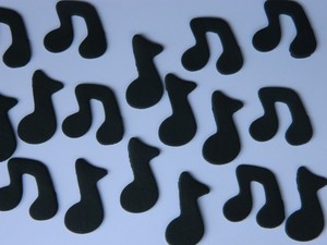 24 Edible Music Notes Cake Topper Cupcake Novelty Decoration Rock