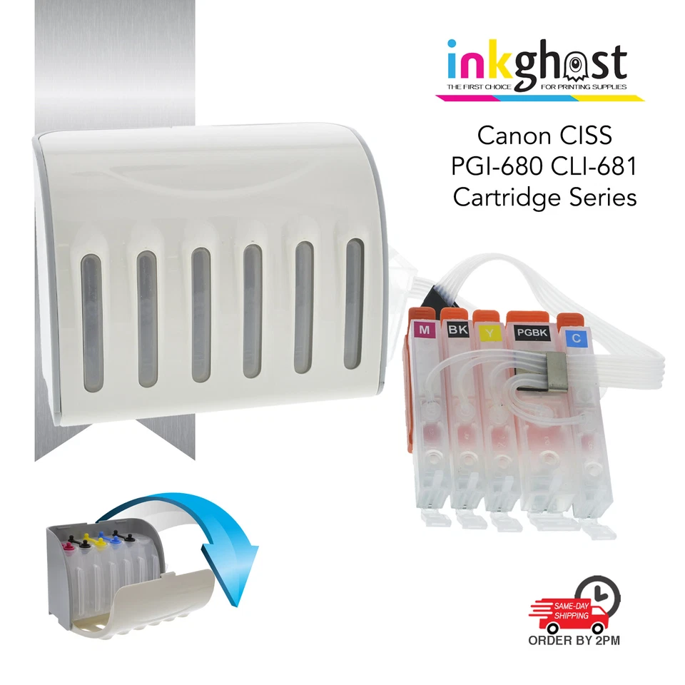 Carro Canon tinte comestible vacío CISS PGI-680 CLI-681 TS706 TS6160 TS6260 TS6360 Foto 2 de 4