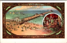 HJ Heinz Co Pickles Ocean Pier, Atlantic City, NJ Postcard JD9