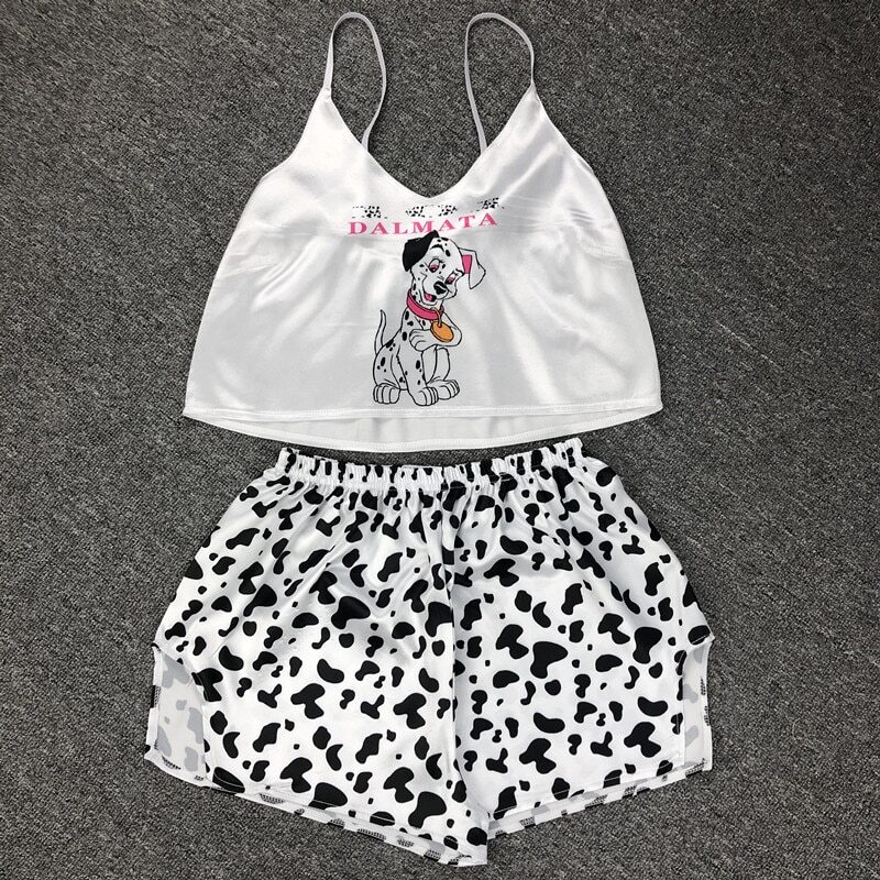 Princesa 101 Dálmatas Prendas para el torso Pijama Ropa de dormir Ropa de noche Ropa de noche anime lo último