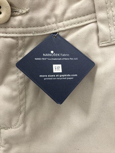 NWT Gap Kids Girls Adjustable Waist Boot Cut Gap Shield Khaki Pants Size 14 Reg - Picture 6 of 10