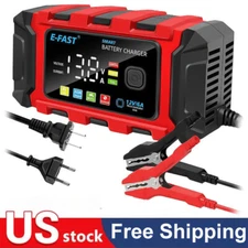 6A Car Battery Charger 12V–Smart Desulfator for Truck Lawn Mower Marine LiFePO4