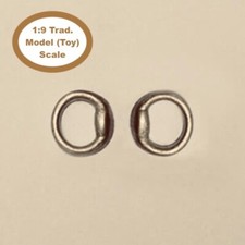 HORSING AROUND Traditional 1:9 Model Horse Scale EGGBUTT SNAFFLE BIT - Silver
