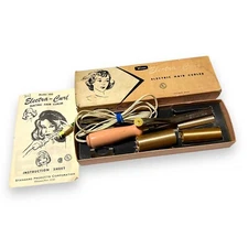 Vintage 1970s Valmor Electra-Curl Electric Hair Curler Model 100 Pink