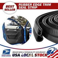 4M Black U Shape Rubber Seal Strip Car Door Edge Guard Bumpers Trim Protector