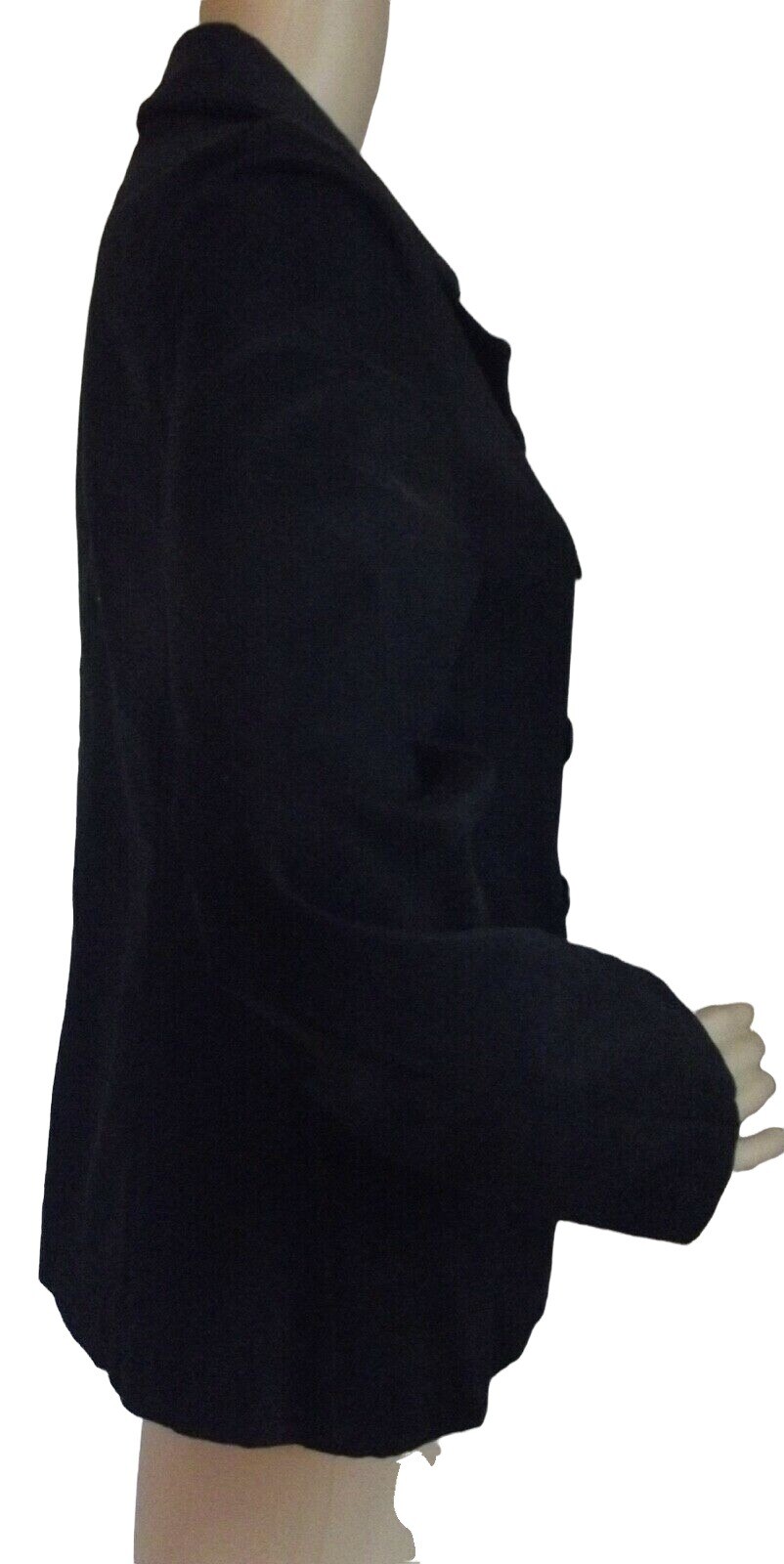 The Gap XS Solid Black Double Breasted Cotton Ble… - image 5