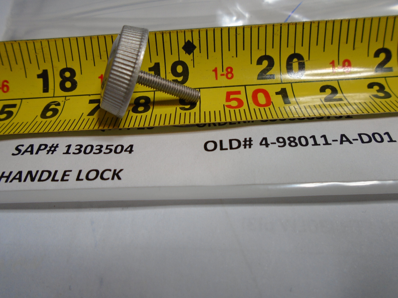 PFLUEGER reel (new) parts,  handle lock screw knob, 1381166, 1303504