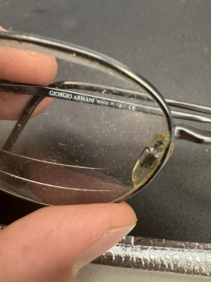 Giorgio Armani Eyeglasses 1032 Gunmetal 1145 Size 51 Optical - Image 3 of 4