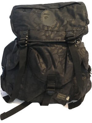 bape backpack black