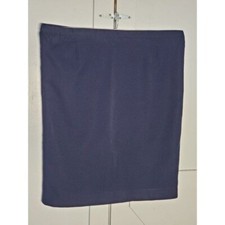 NO BRAND MIDI FORMAL SKIRT COLOR BLUE POLYESTER SIZE 24