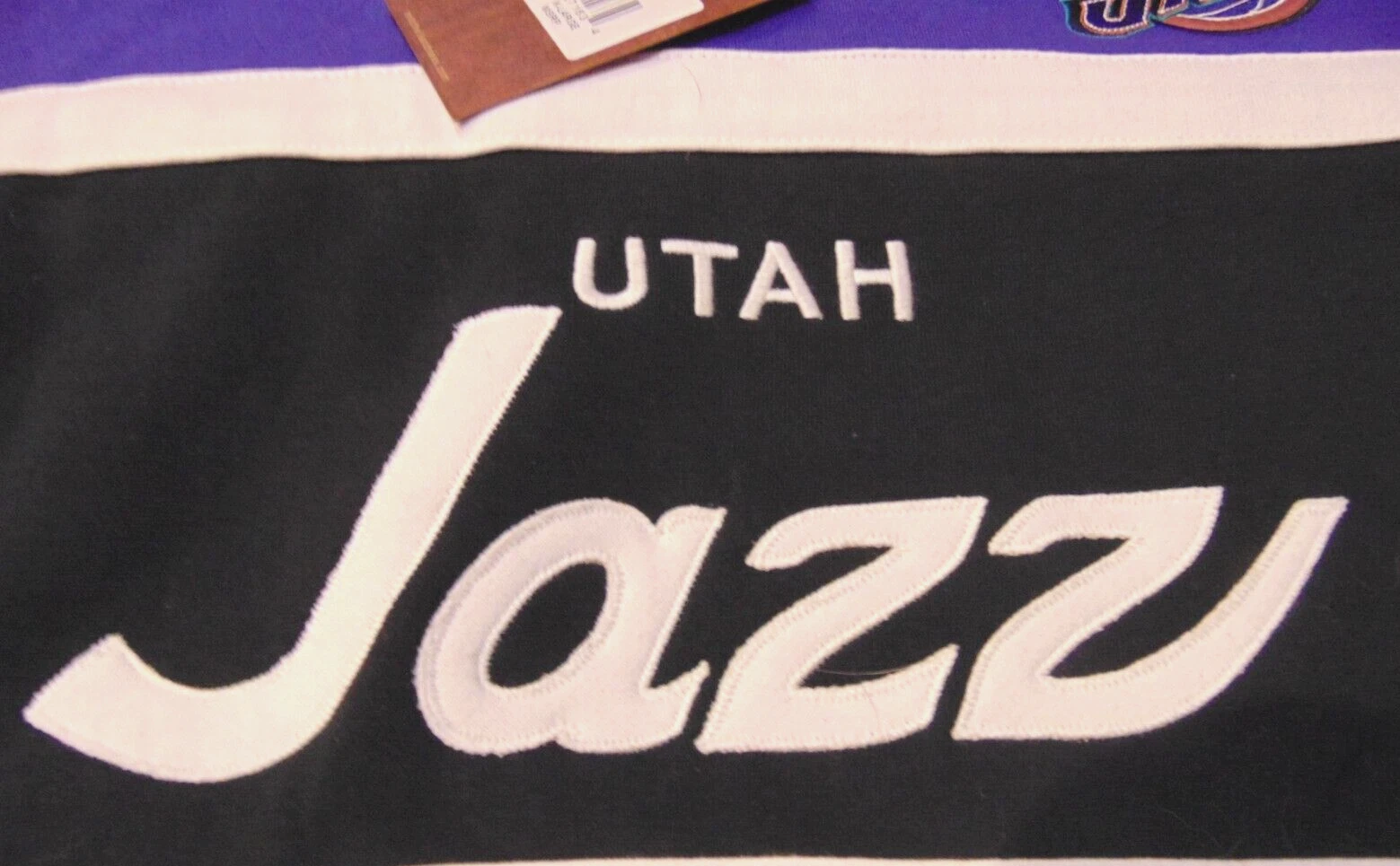 FELPA CON CAPPUCCIO HEAD COACH MITCHELL & NESS NBA UTAH JAZZ SCRIPT TAGLIA XL