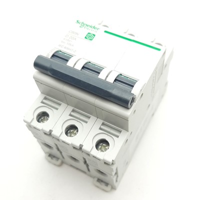 Schneider Electric M9F12320 Miniature Circuit Breaker Multi9 C60N, 3-Pole, 20A