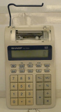 Sharp EL-1701C 12 Digit Desk Top Printing Calculator - Vintage