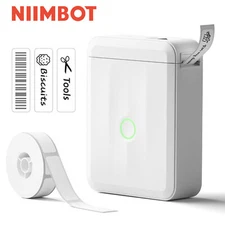 NIIMBOT D110 Bluetooth Label Maker with Tape Portable Thermal Label Printer