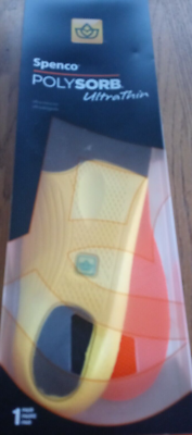 クッション Spenco Polysorb UltraThin Unisex Foot Cushion Shoe Support Size 2