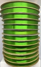 NOS Vtg Sasheen Ribbon Bow Craft Christmas 3M USA 250 Yards 3/4  Kelly Green