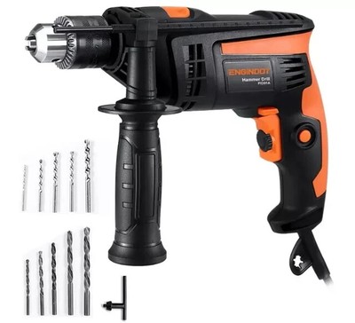 ENGiNDOT Bohrhammer, 1/2 Zoll 6-AMP kabelgebundener elektrischer Bohrhammer mit 2800 U/min