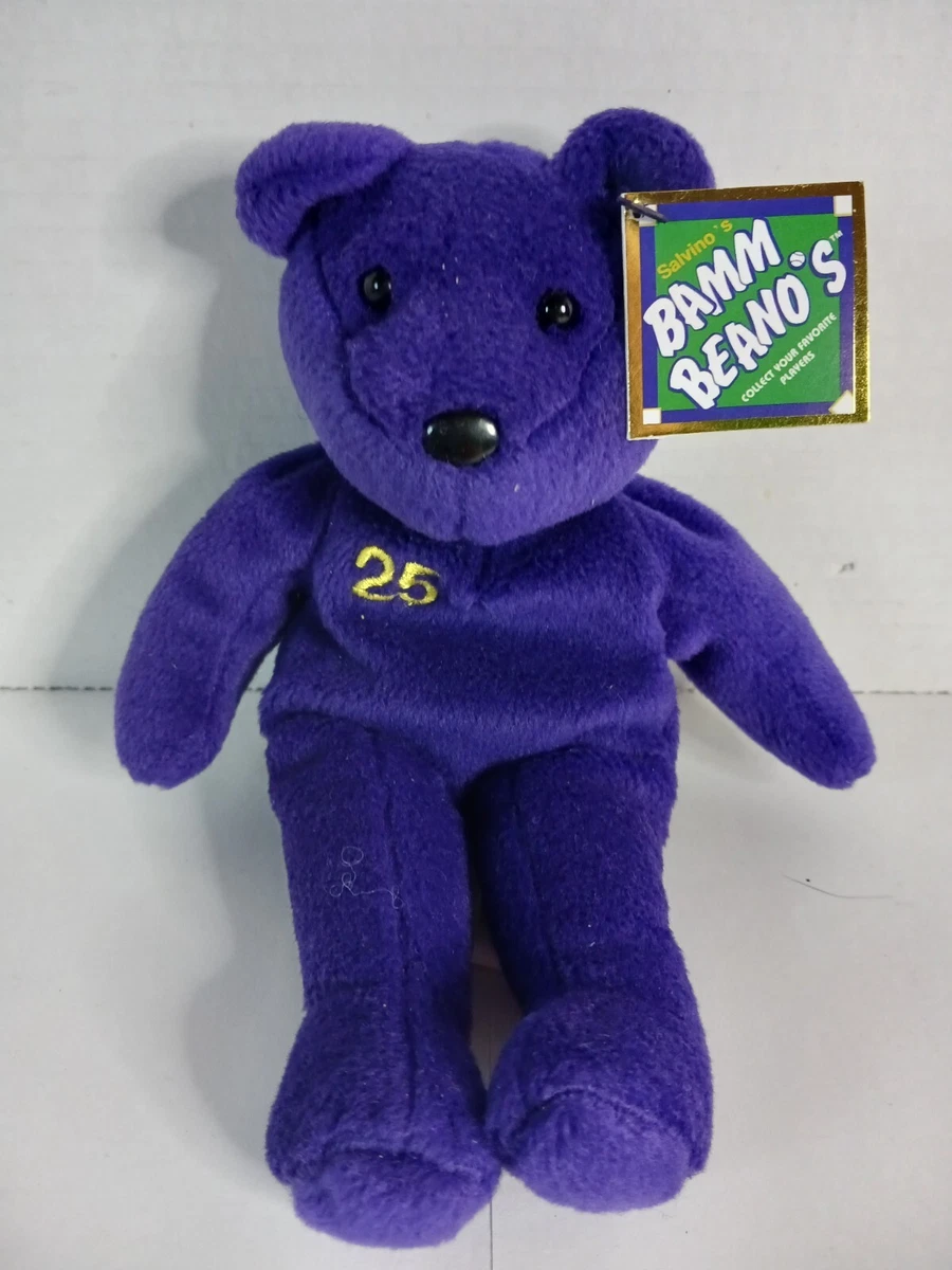 Peluche Salvino's Bamm Bunnies – Ken Griffey Jr. N°24, 8 Pouces, édition 1999, Neuve