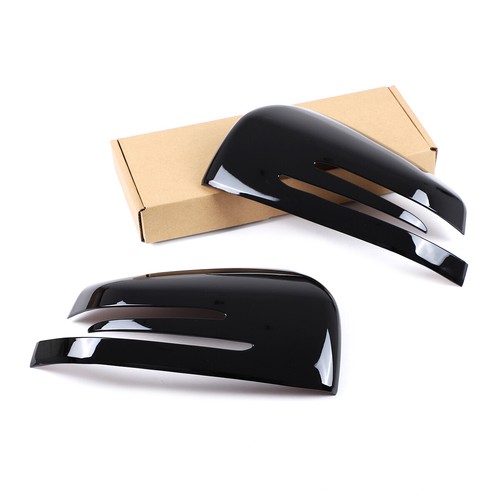 Glossy Black Sideview Mirror Cover Trim For Benz G-Class GLE ML GL GLS 2013-2019 - Picture 7 of 9