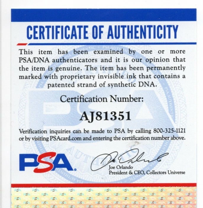 KEN HOUSTON PSA DNA ASSINADO 1971 TOPPS HALL OF FAME CARTÃO DE NOVATO OILERS WASHINGTON - Imagem 3 de 3