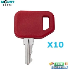 10 Heavy Construction Equipment Ignition Keys AT195302 AR51481 Keys