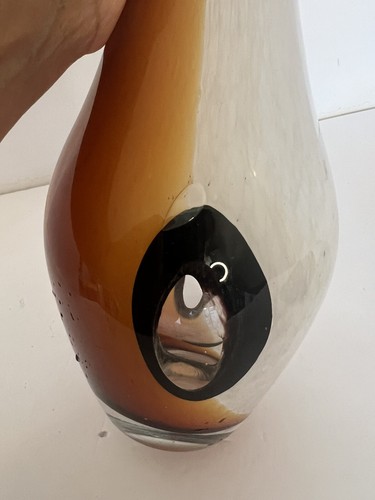 16,5 Zoll Vintage Mid Century Italienische Murano wie Kunstglas mundgeblasene Vogel Skulptur - Bild 10 von 13