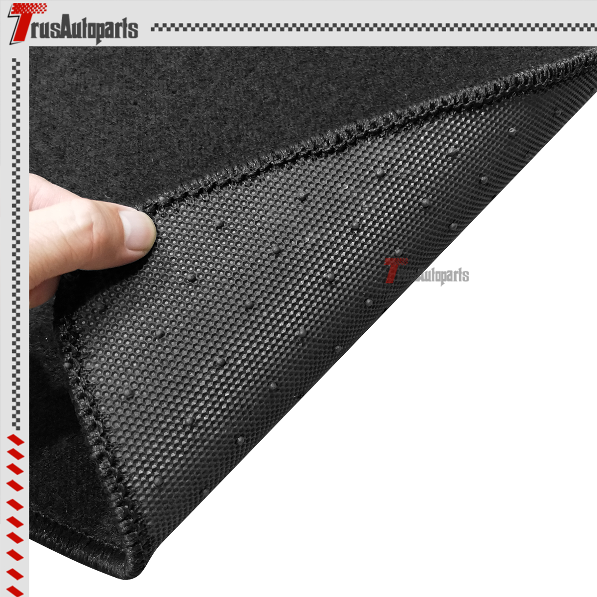 For 0009 Honda S2000 AP1 / AP2 Floor Mat Black Nylon AntiSlip Carpet