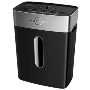 BONSEN Shredder pour le bureau de l'intérieur, 8-Sheet Carte de crédit crosscut Shredder, Small Pa