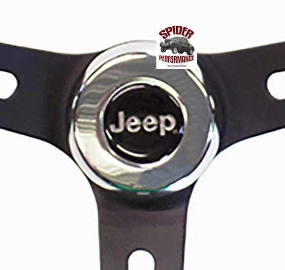 Jeep CJ5 CJ6 1967-1975 volante 13 1/2" Muscle Car negro Foto 4 de 4
