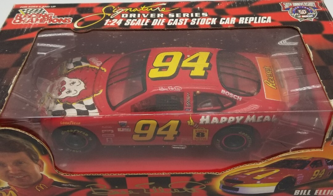 レーシングチャンピオンズ1/24 NASCAR Bill Elliott #94 1999 Racing Champions Authentics BILL ELLIOTT #94 McDonalds