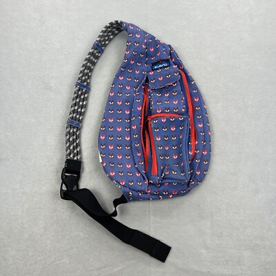 Kavu Rope Sling Crossbody Bag Sling Backpack Festival Gear Fox Print Limited Ed.