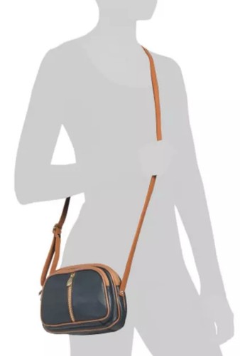 Valentina Crossbody Navy Leather Purse - Made In Italy - Picture 10 of 10