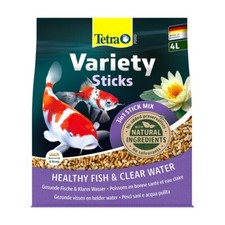 Tetra Variety Pond Floating Food Sticks Fish Feed Contains Wheatgerm Koi 4 Ltrs